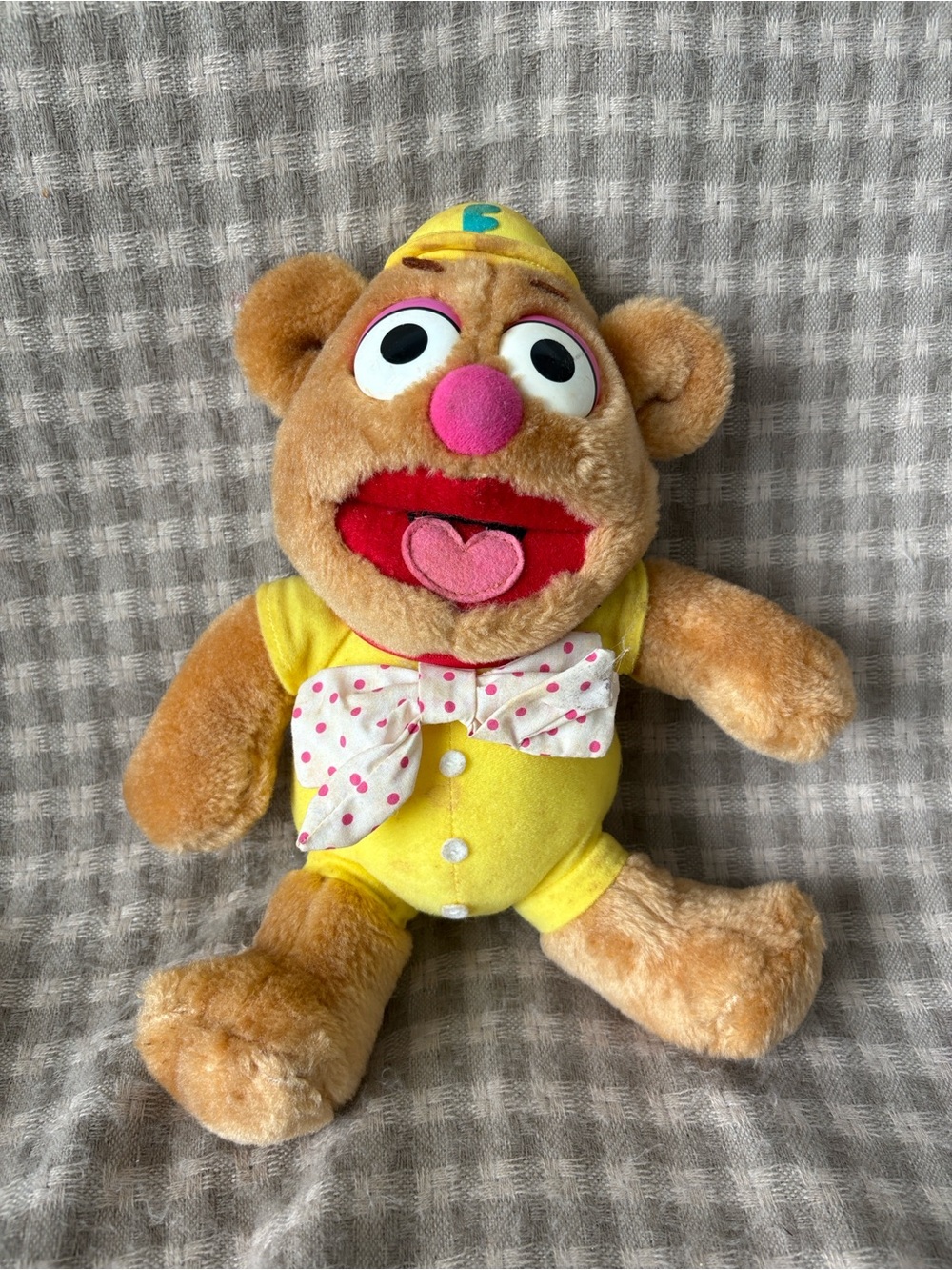 VINTAGE 1985 HASBRO MUPPET BABIES FROZZIE BEAR STUFFED PLUSH ANIMAL 12"